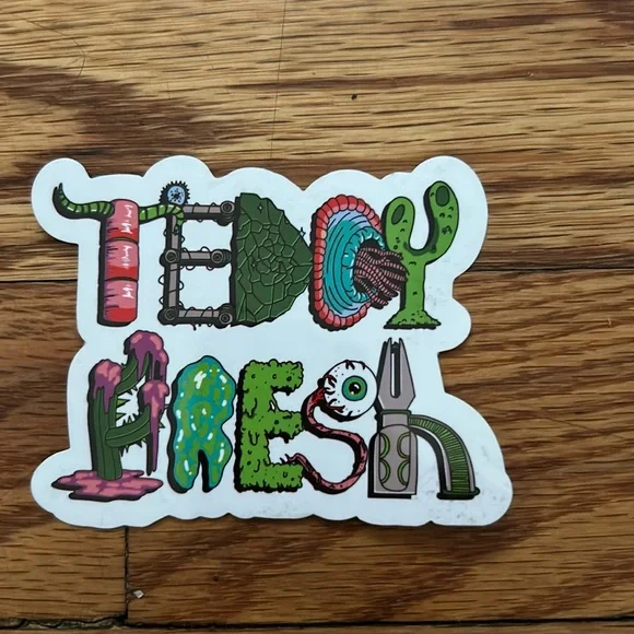 FREE WITH PURCHASE! RARE Teddy Fresh Rick and Morty Sticker - Picture 1 of 2